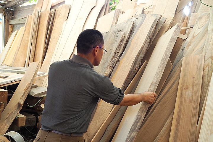 無垢材へのこだわり